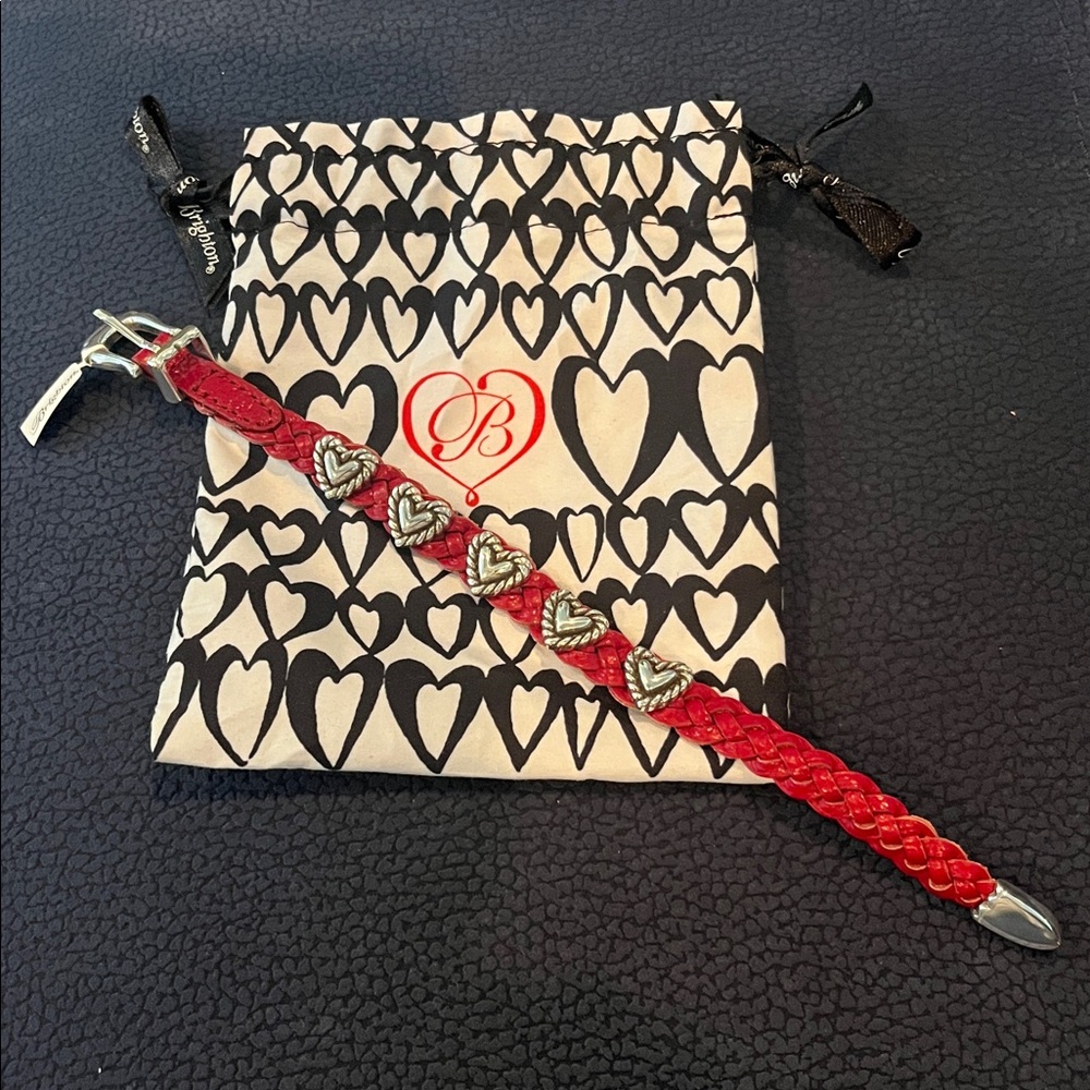 Brighton Red and Silver Heart Bracelet